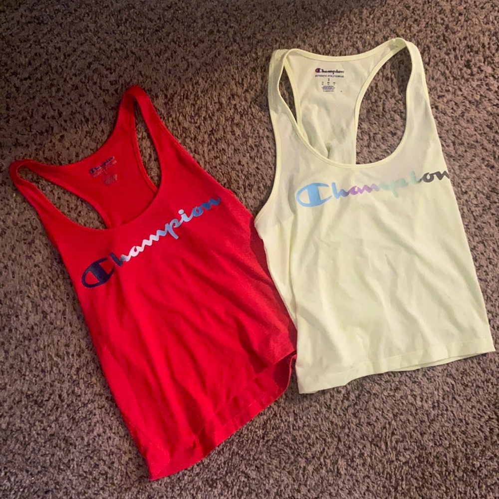 Two Champion tanks athletic wear. Like brand new.